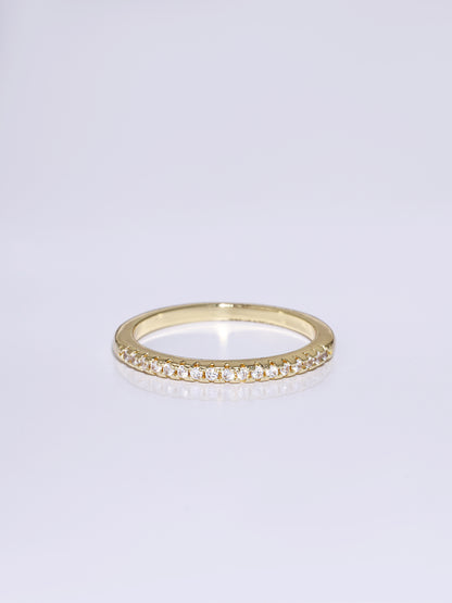 Gemstone Brilliance Adorned Ring - Gold