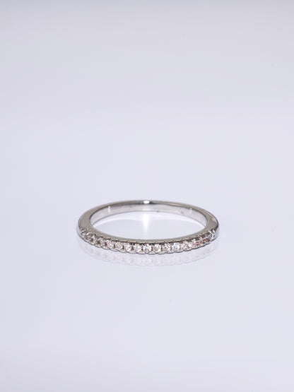 Gemstone Brilliance Adorned Ring - White Gold