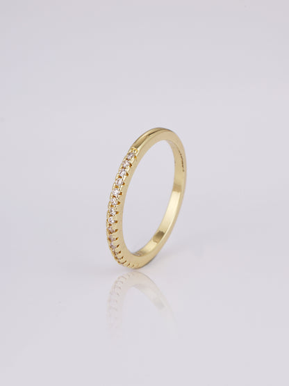 Gemstone Brilliance Adorned Ring - Gold