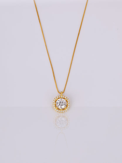 Dazzling Compass Necklace - Gold