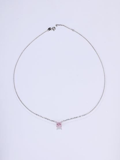 Friendship Necklace - Pink Gem