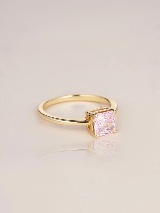 Friendship Ring - Pink Gem