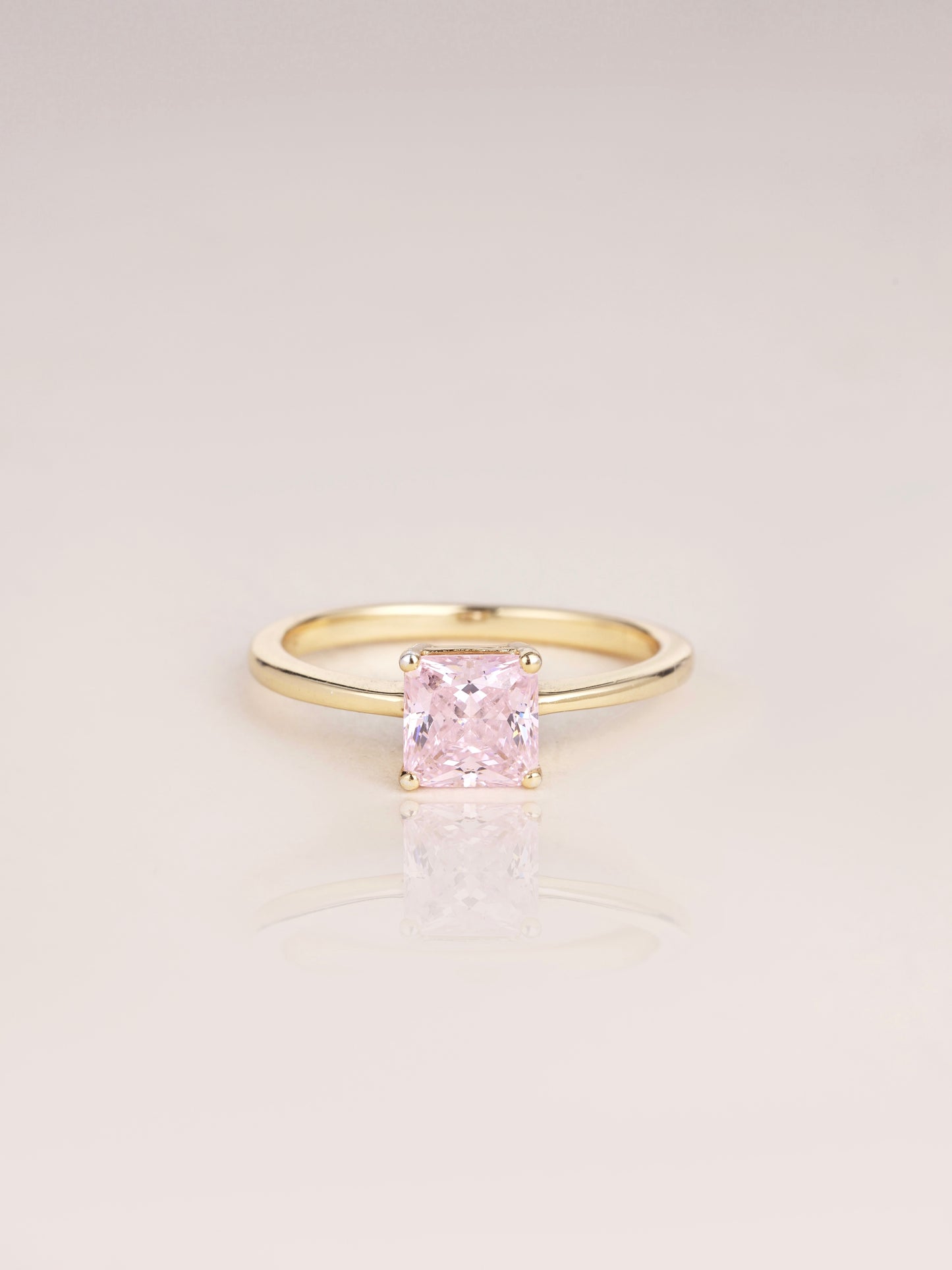 Friendship Ring - Pink Gem